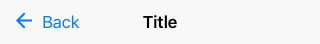 CommandBar Example - iOS - BackButtonIcon