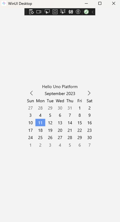 Windows Calendar