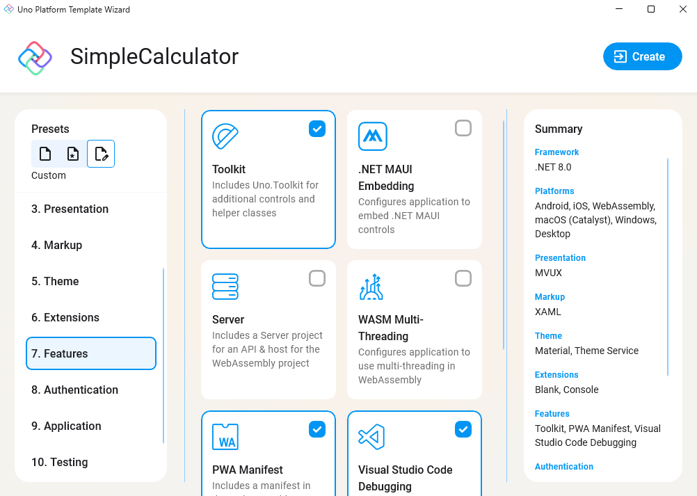 Uno Platform App template