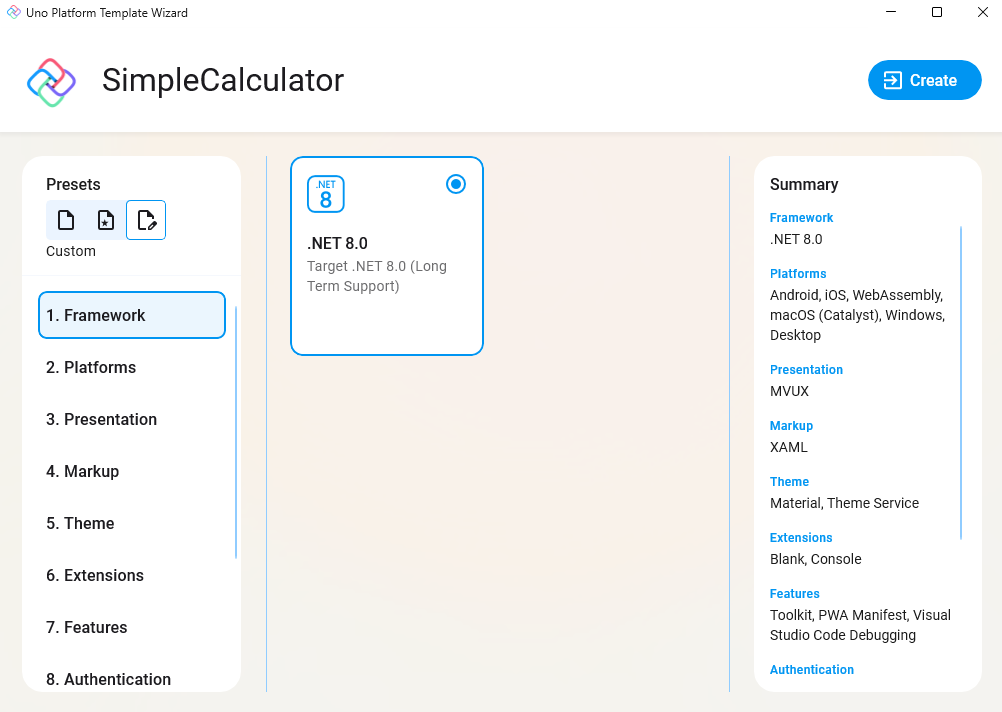 Uno Platform App template