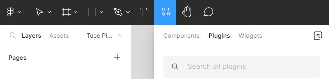 Figma plugins menu