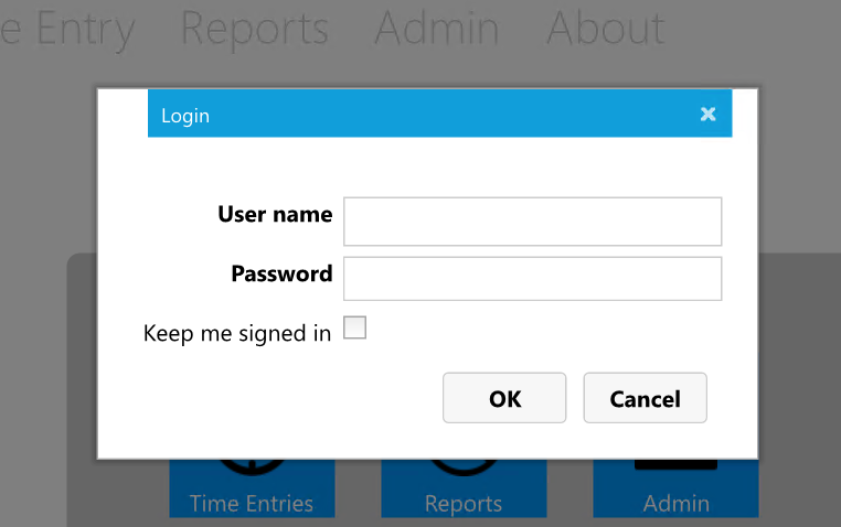 Example Data Form