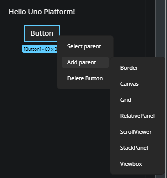 Canvas Add Parent